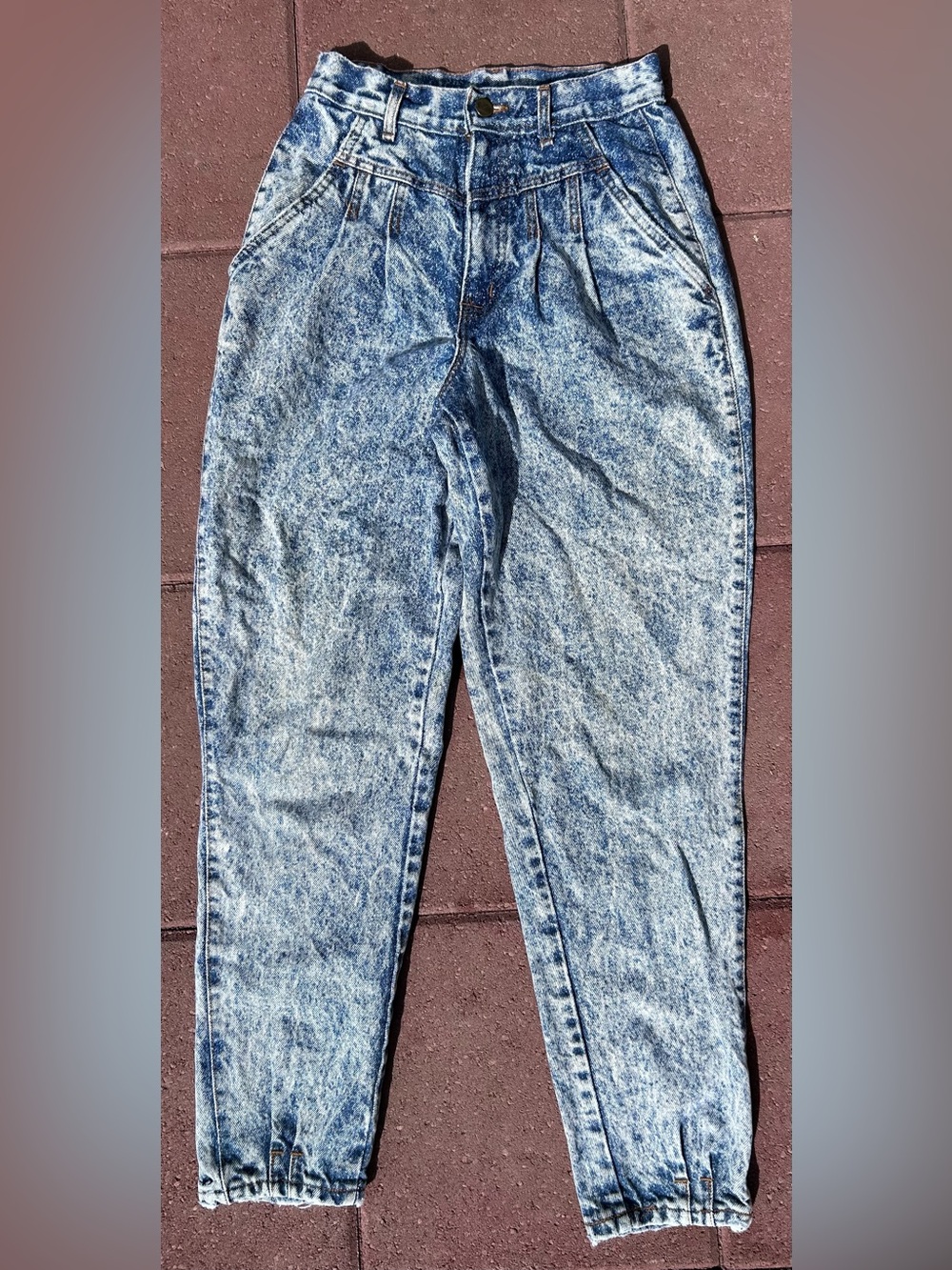 Vintage Chic 80s Acid Wash High Rise Mom Jeans Size 6